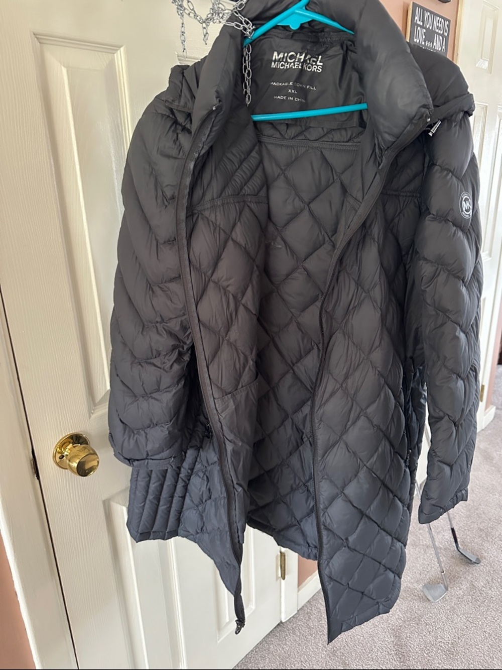 Michael Kors dark grey packable puffer down coat
EUC - Picture 3 of 4